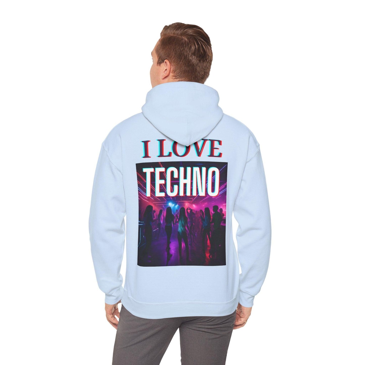 Techno Unisex Hoodie - I Love Techno