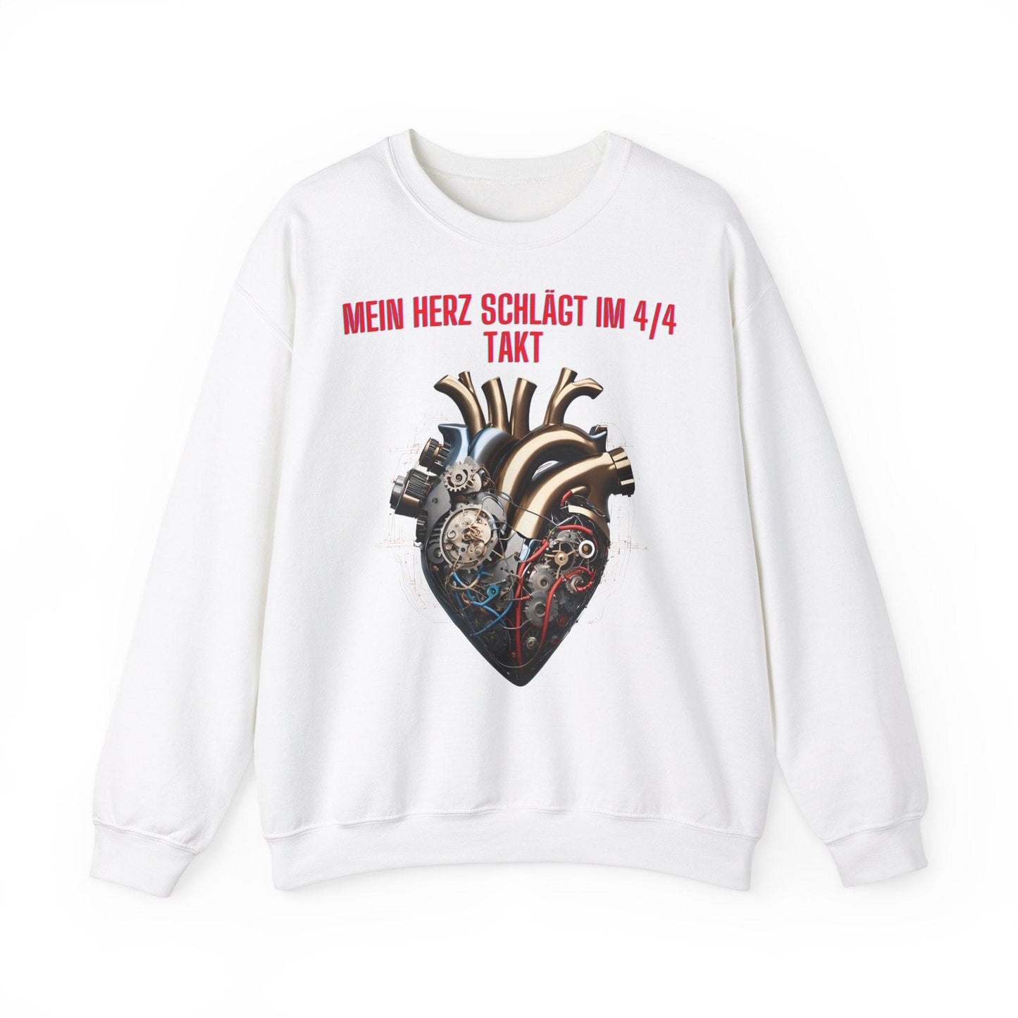 Techno Herzschlag Sweatshirt - Neon Circuit Design