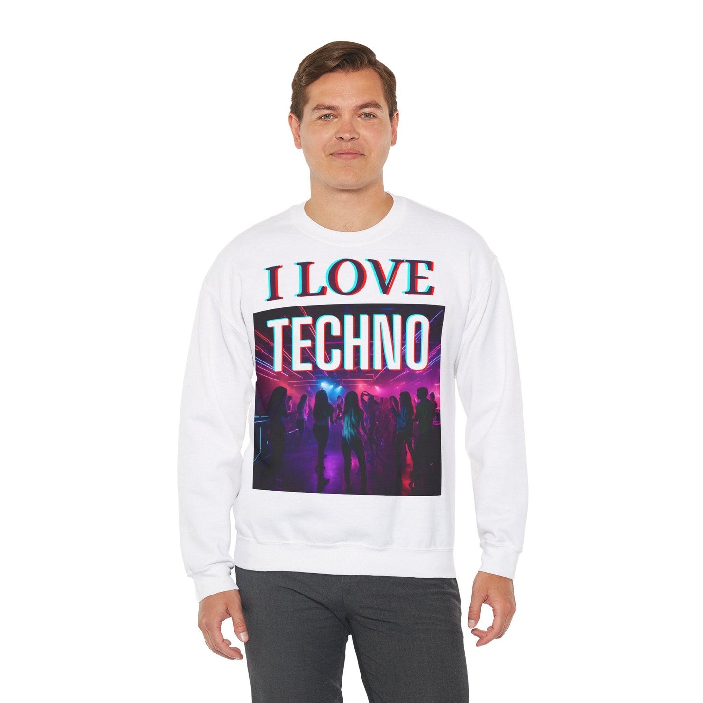 Techno Unisex Sweatshirt - I Love Techno