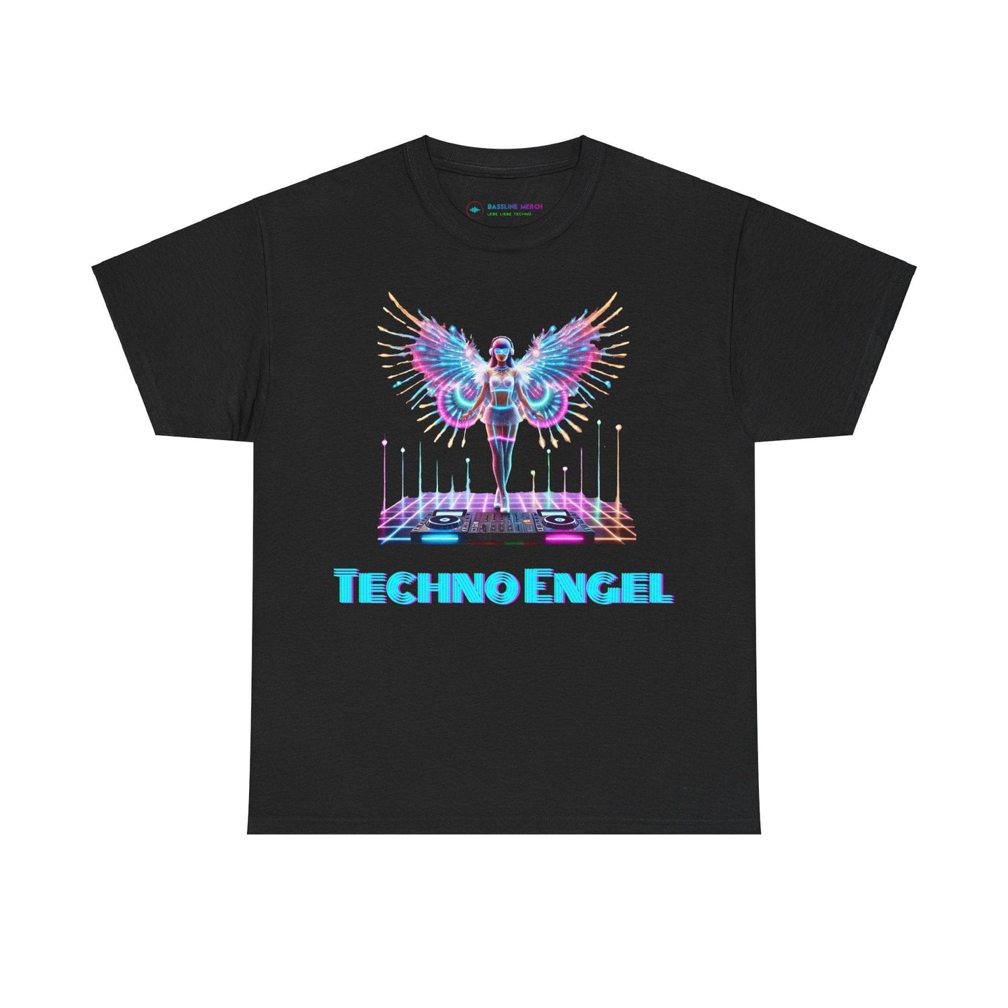 LED Light-Up Rave Techno Engel T-Shirt