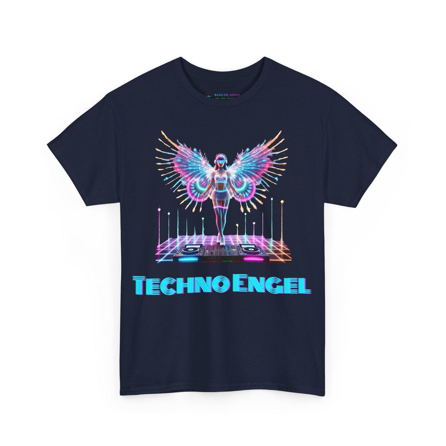LED Light-Up Rave Techno Engel T-Shirt