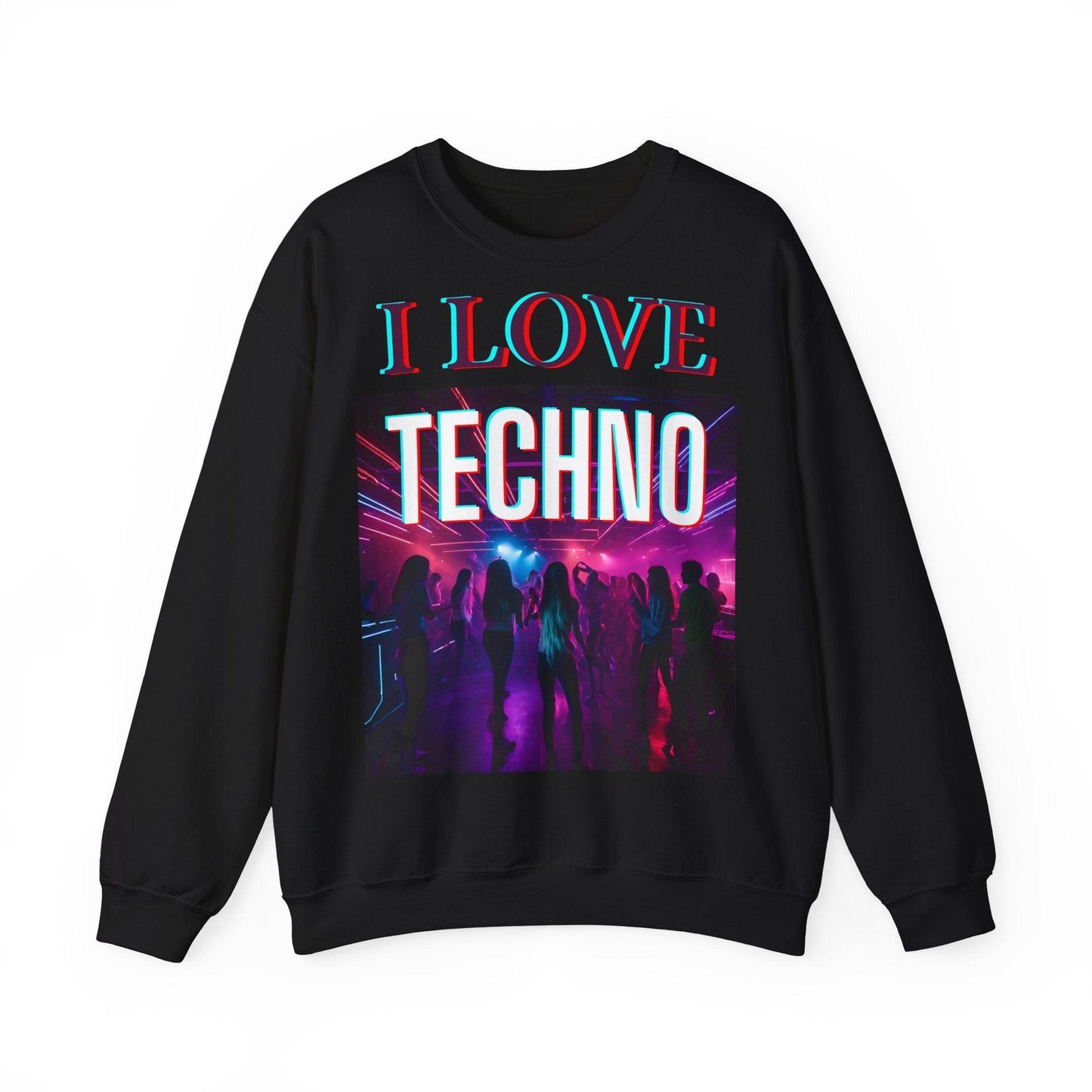 Techno Unisex Sweatshirt - I Love Techno
