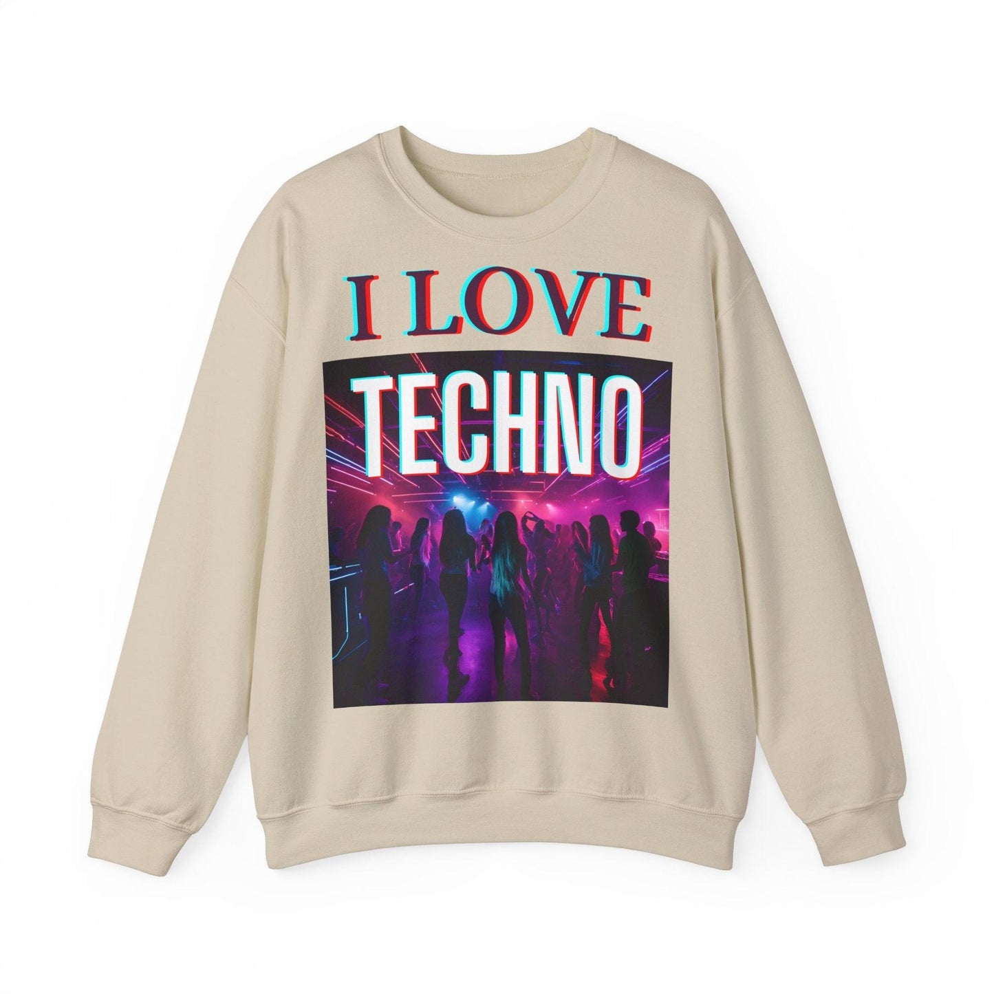 Techno Unisex Sweatshirt - I Love Techno