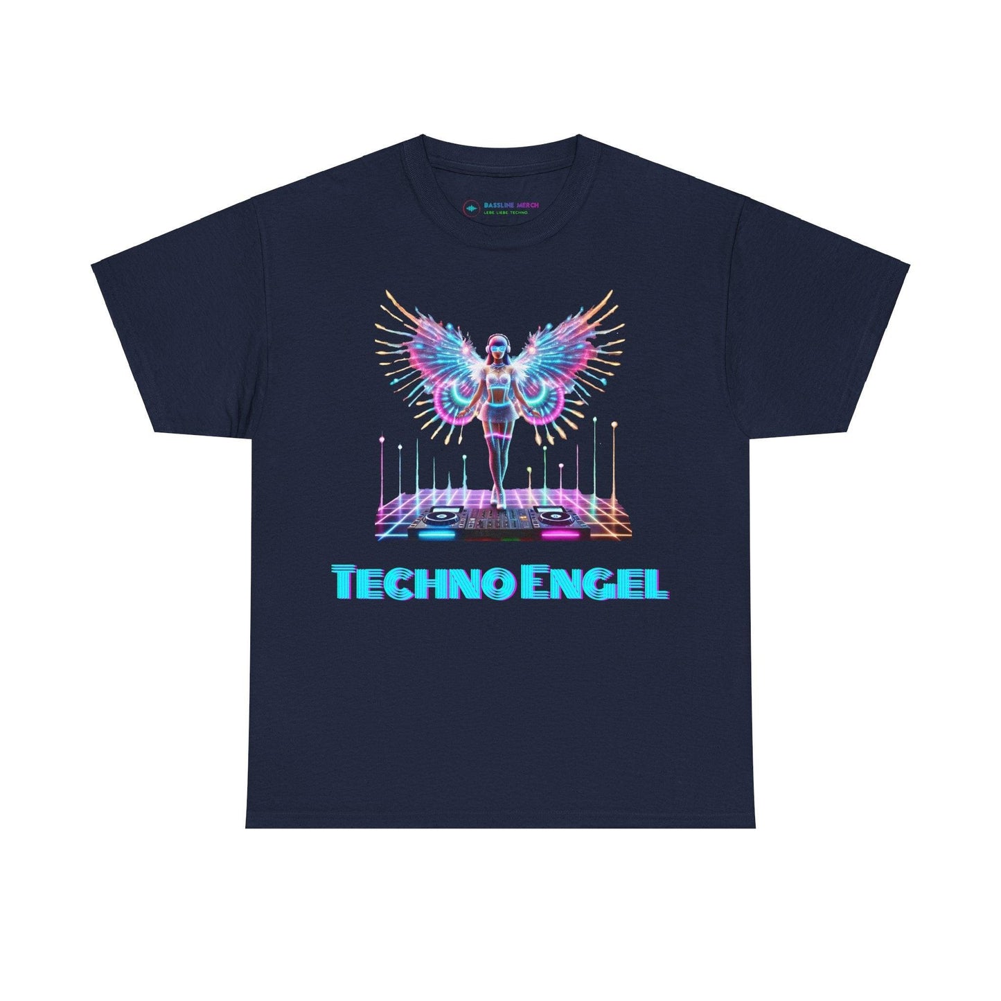 LED Light-Up Rave Techno Engel T-Shirt
