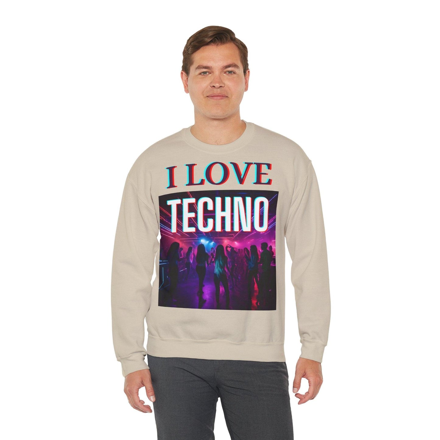 Techno Unisex Sweatshirt - I Love Techno