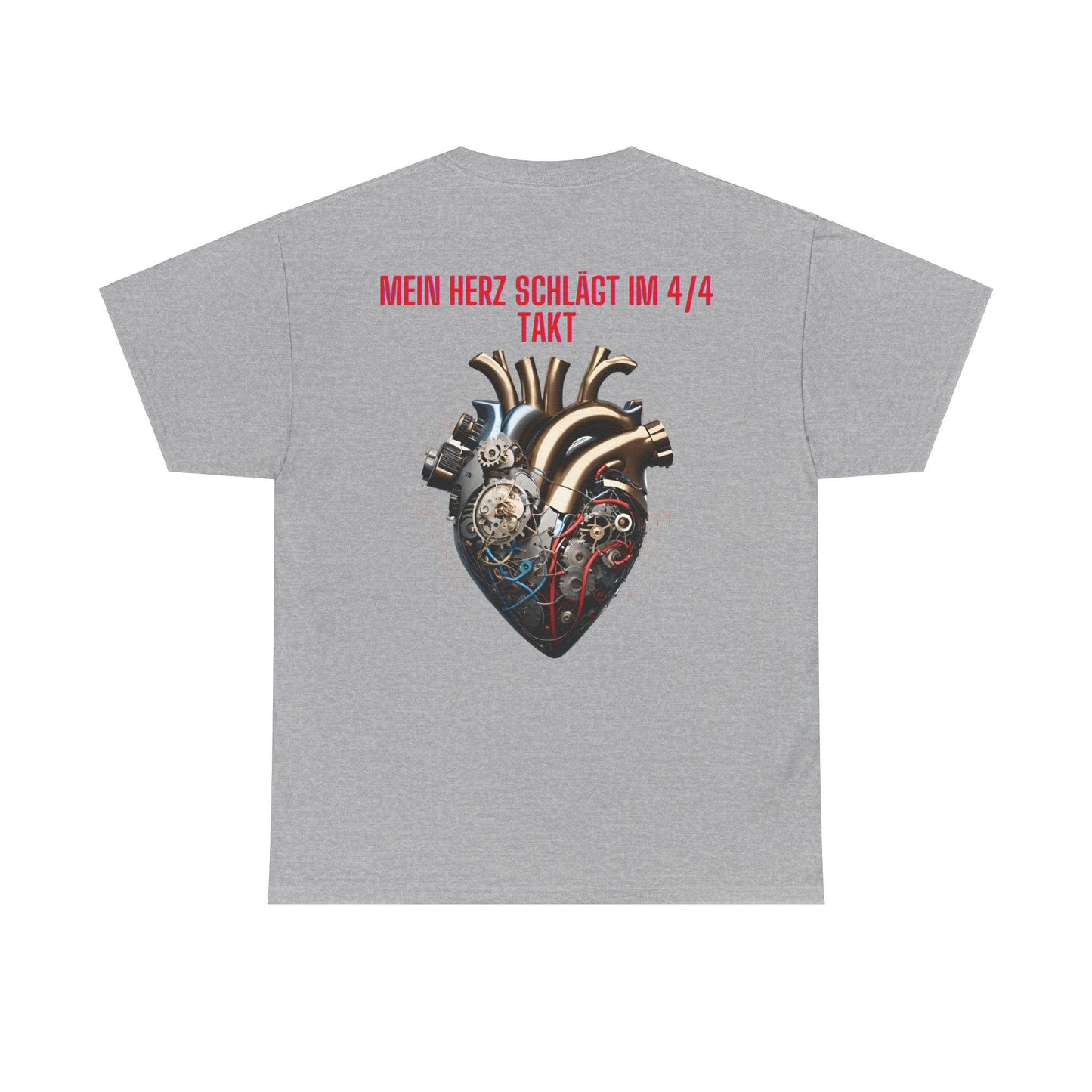 Techno Herzschlag Unisex T-Shirt Rückseite - Neon Circuit Design