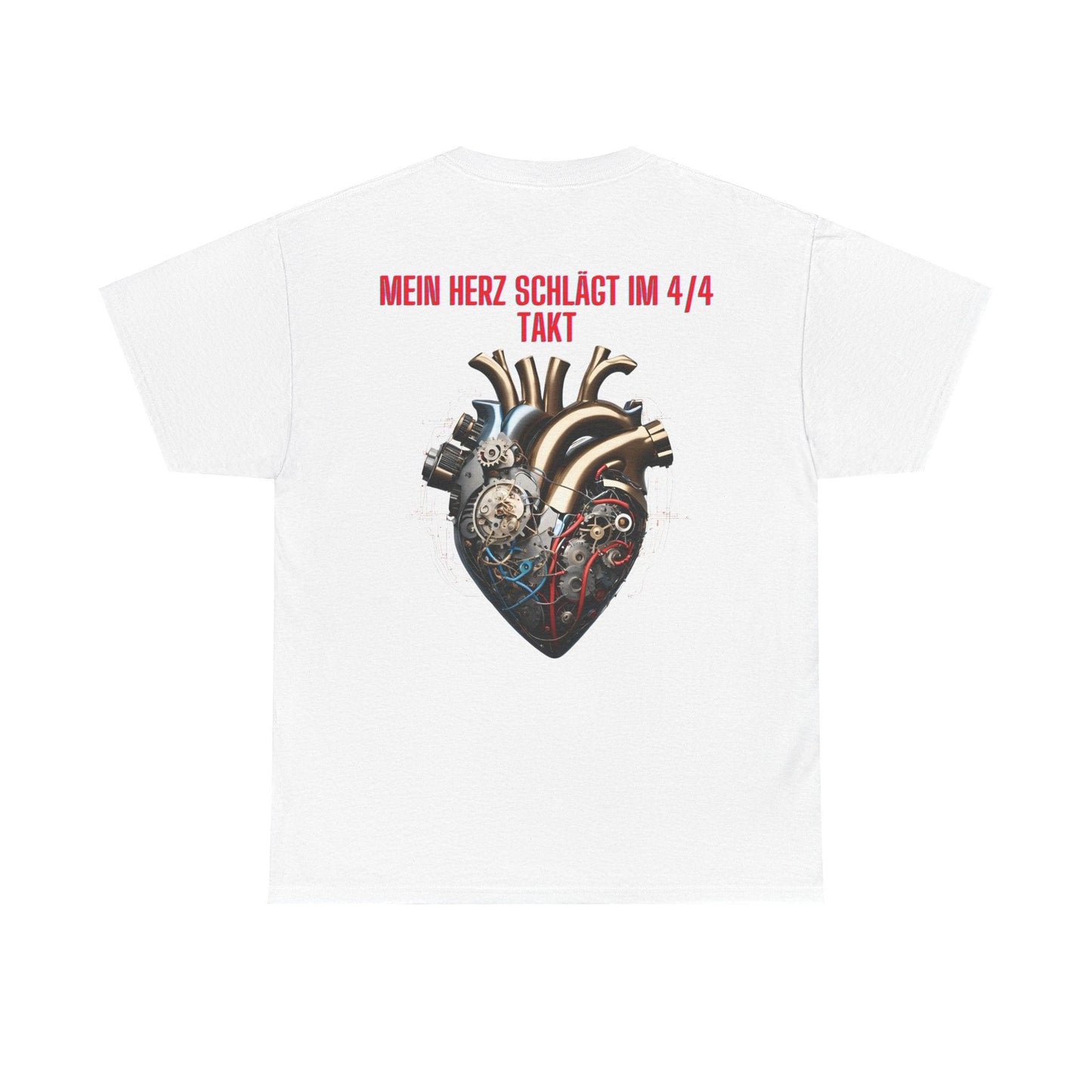 Techno Herzschlag Unisex T-Shirt Rückseite - Neon Circuit Design