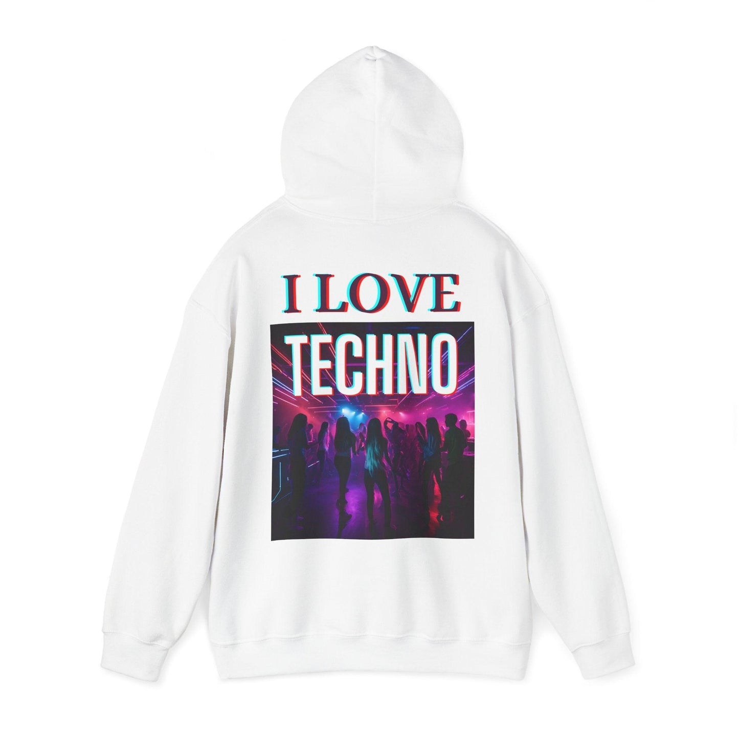 Techno Unisex Hoodie - I Love Techno