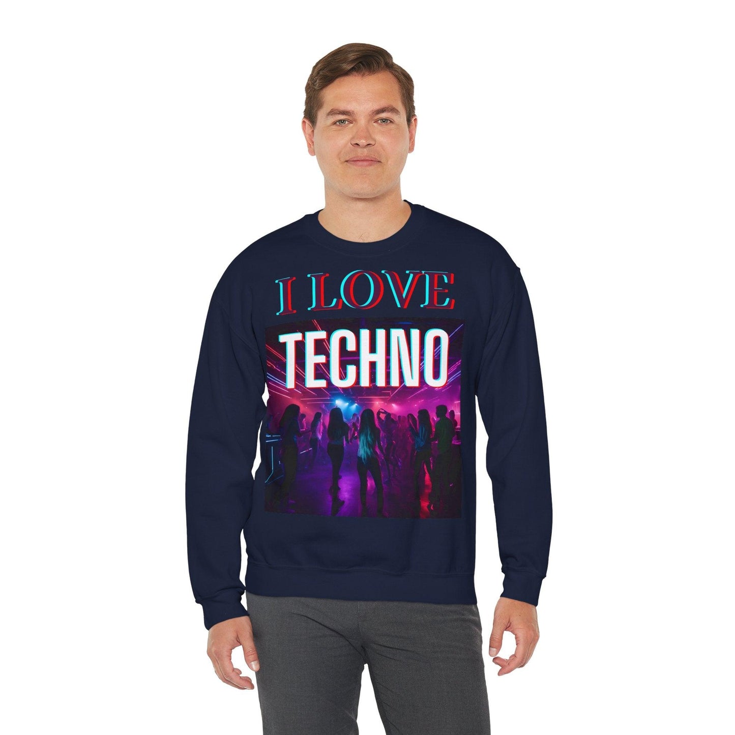 Techno Unisex Sweatshirt - I Love Techno
