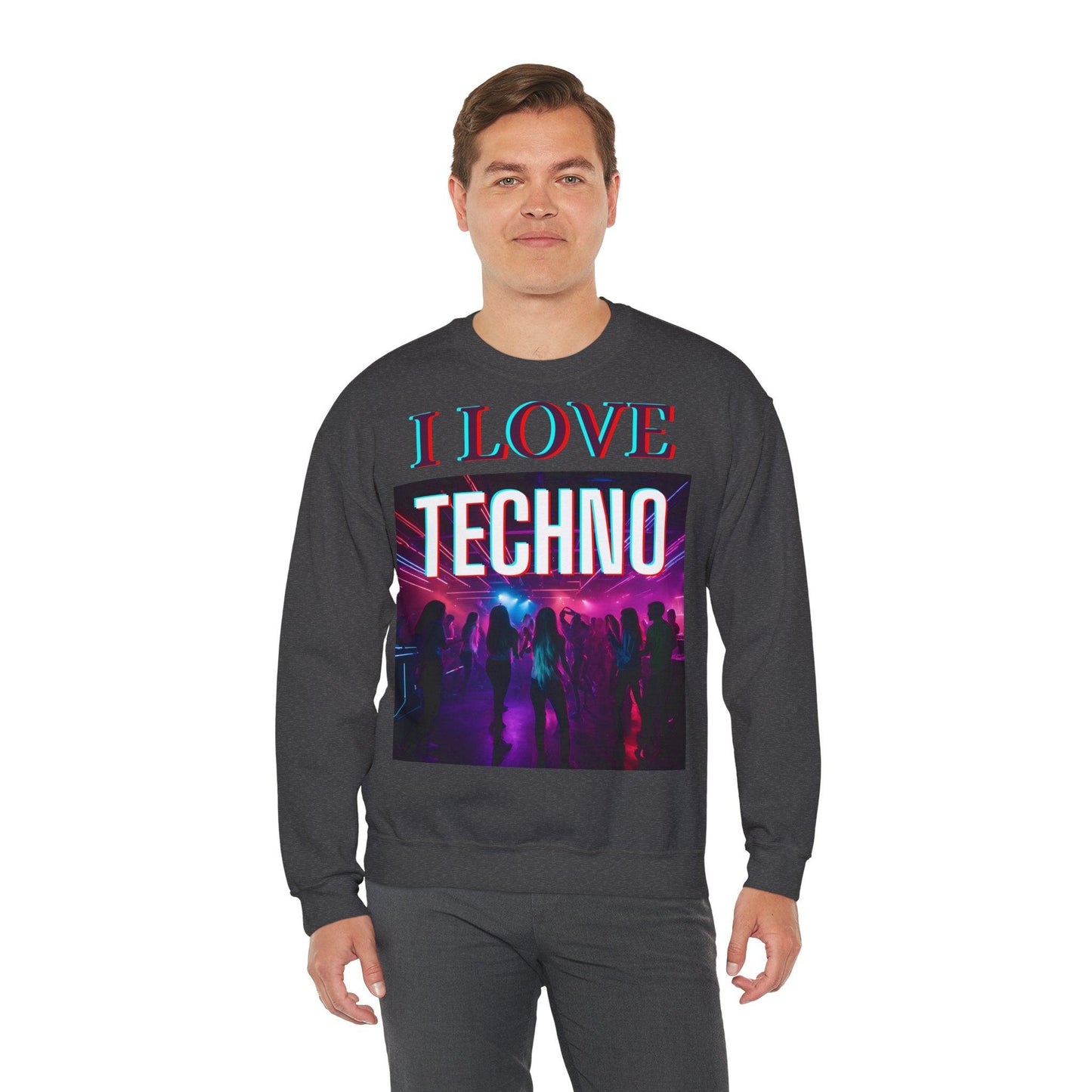 Techno Unisex Sweatshirt - I Love Techno