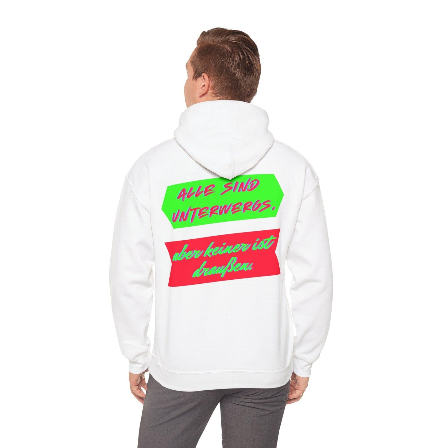 Techno Statement Unisex Hoodie - Alle unterwegs, keiner draußen