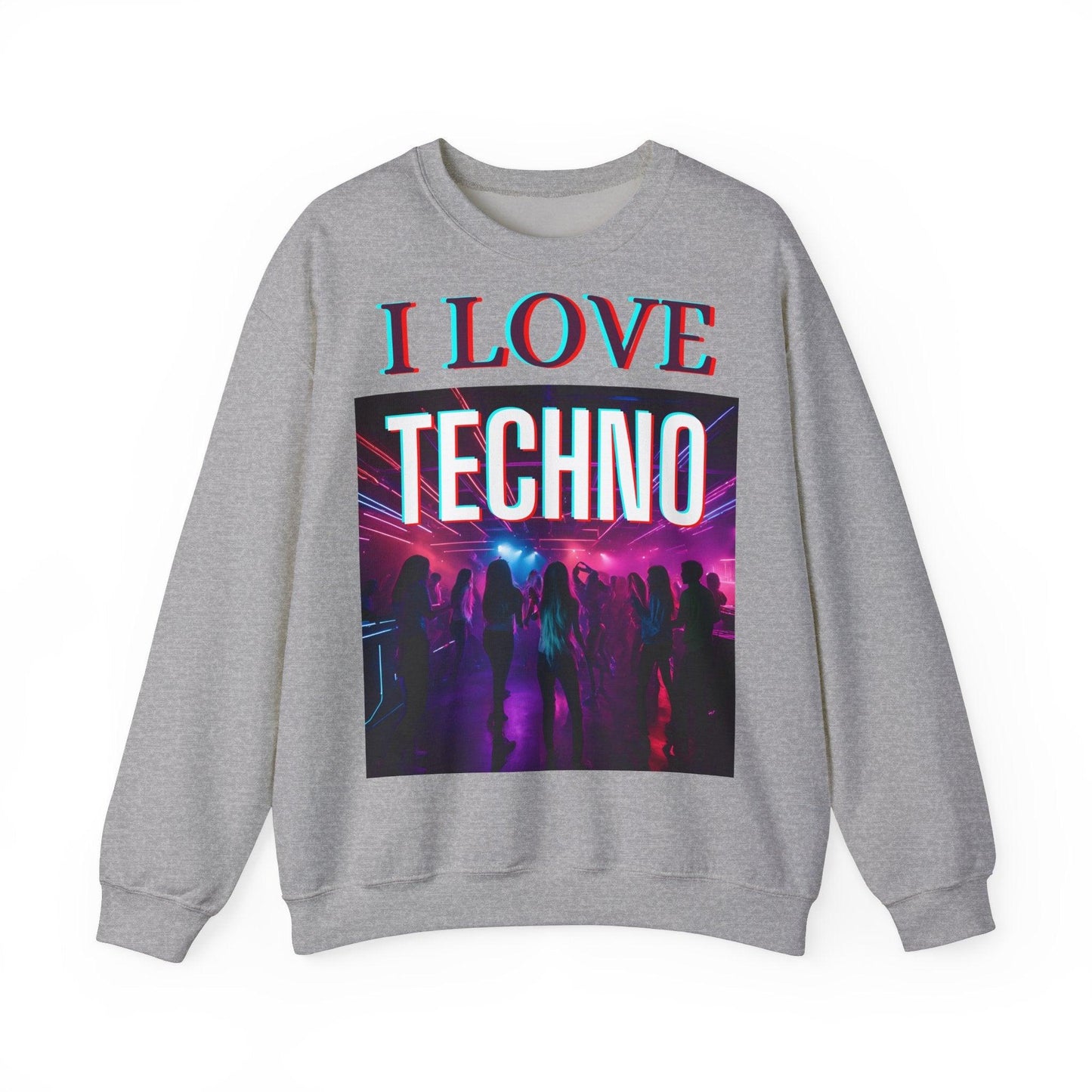 Techno Unisex Sweatshirt - I Love Techno