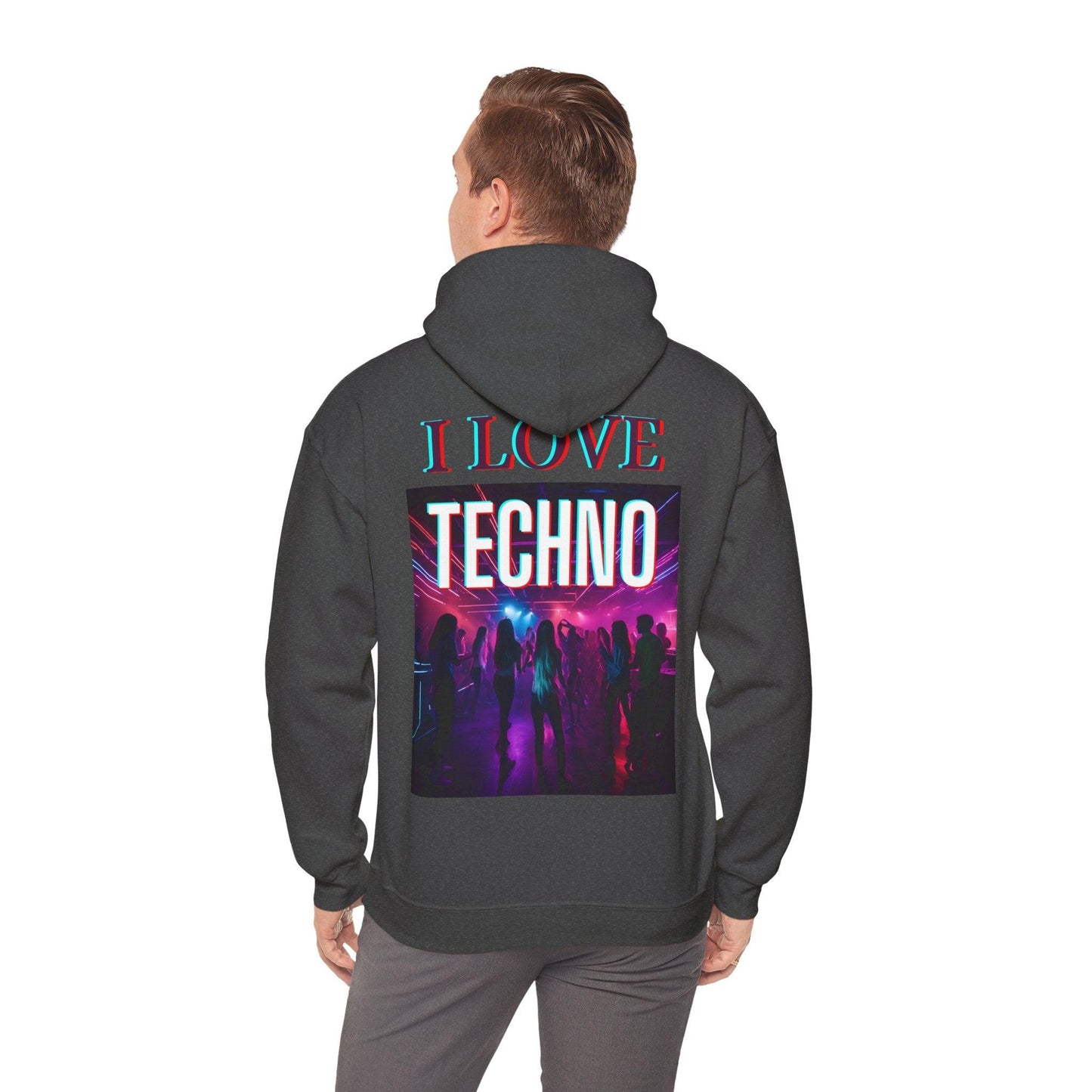Techno Unisex Hoodie - I Love Techno