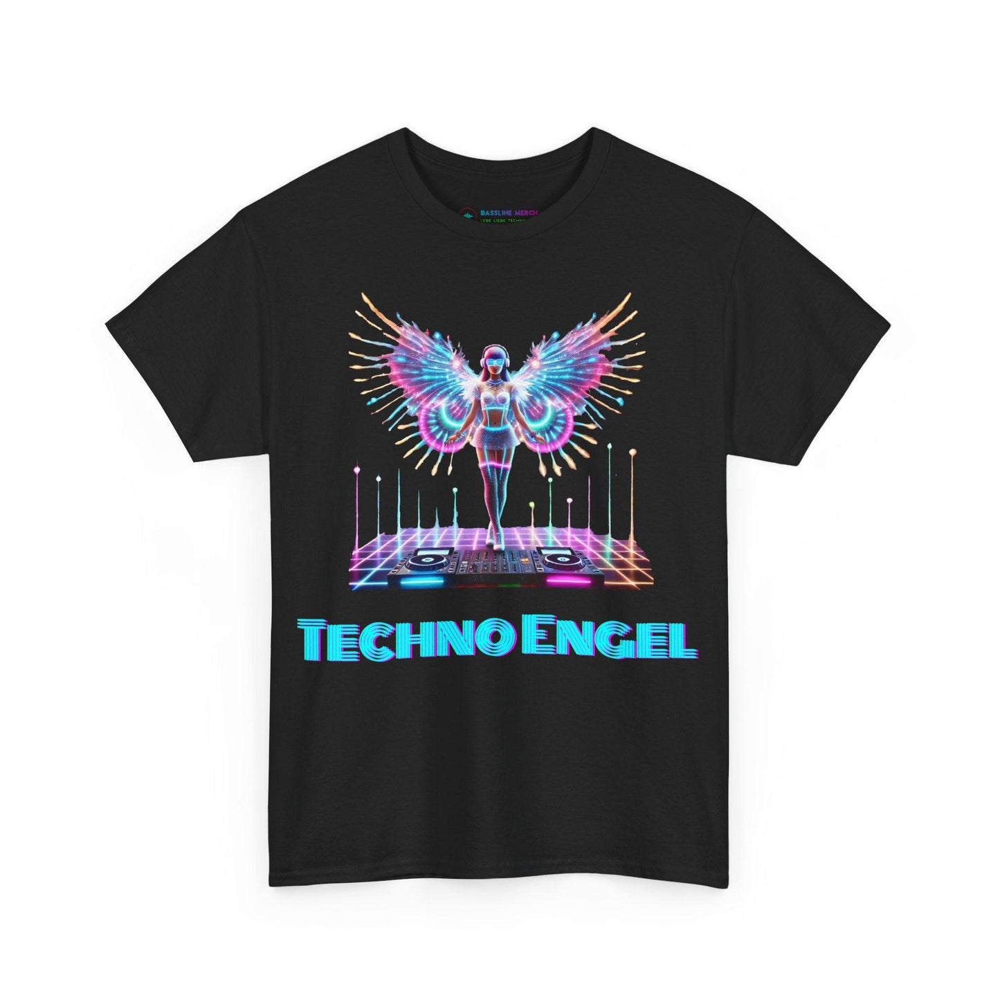 LED Light-Up Rave Techno Engel T-Shirt