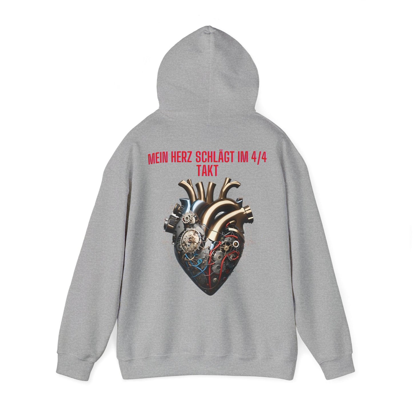 Techno Herzschlag Hoodie - Neon Circuit Design