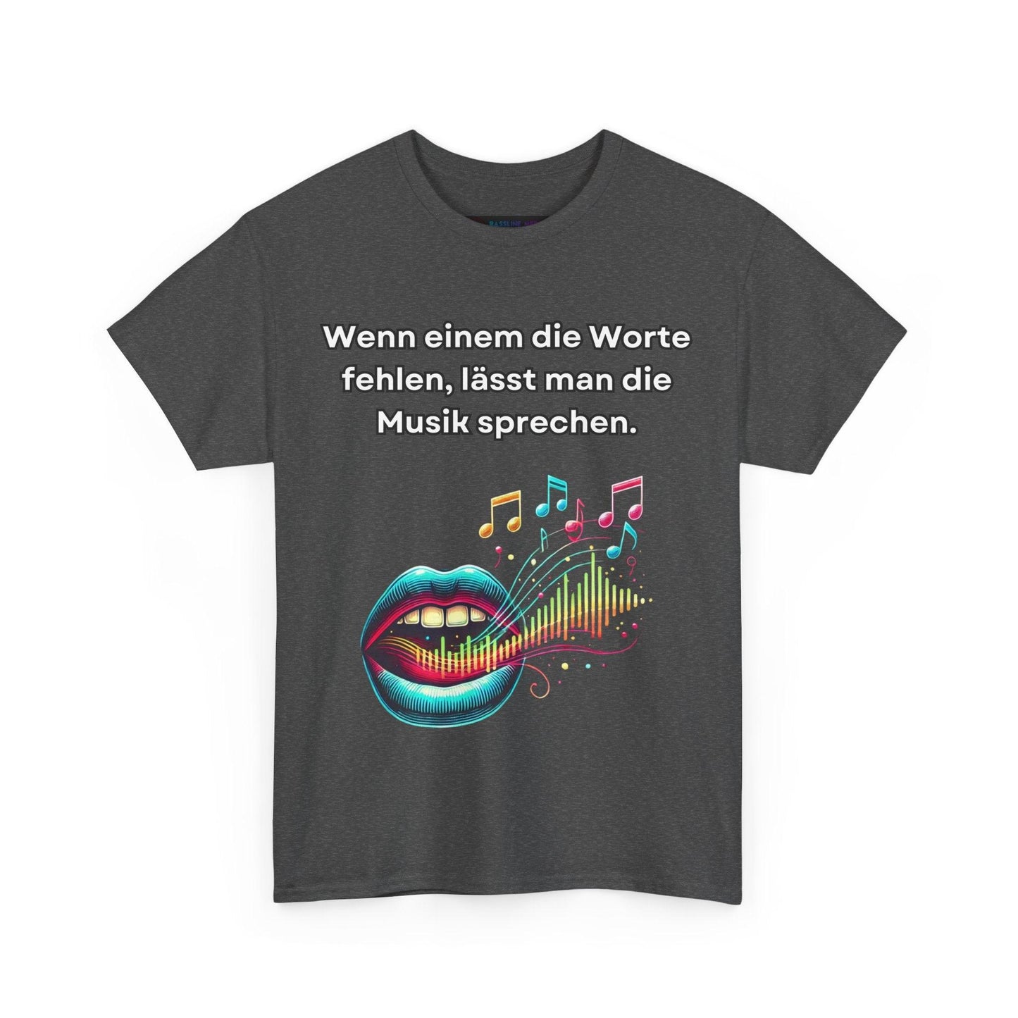 Musik Noten Unisex T-Shirt - Wenn Wörter fehlen, spricht die Musik