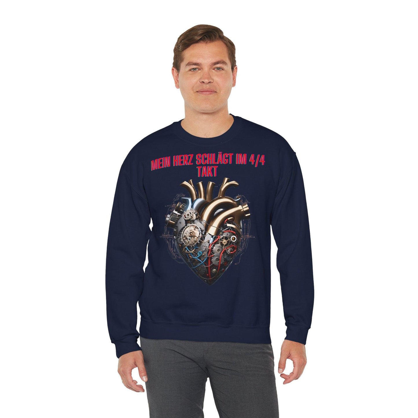 Techno Herzschlag Sweatshirt - Neon Circuit Design