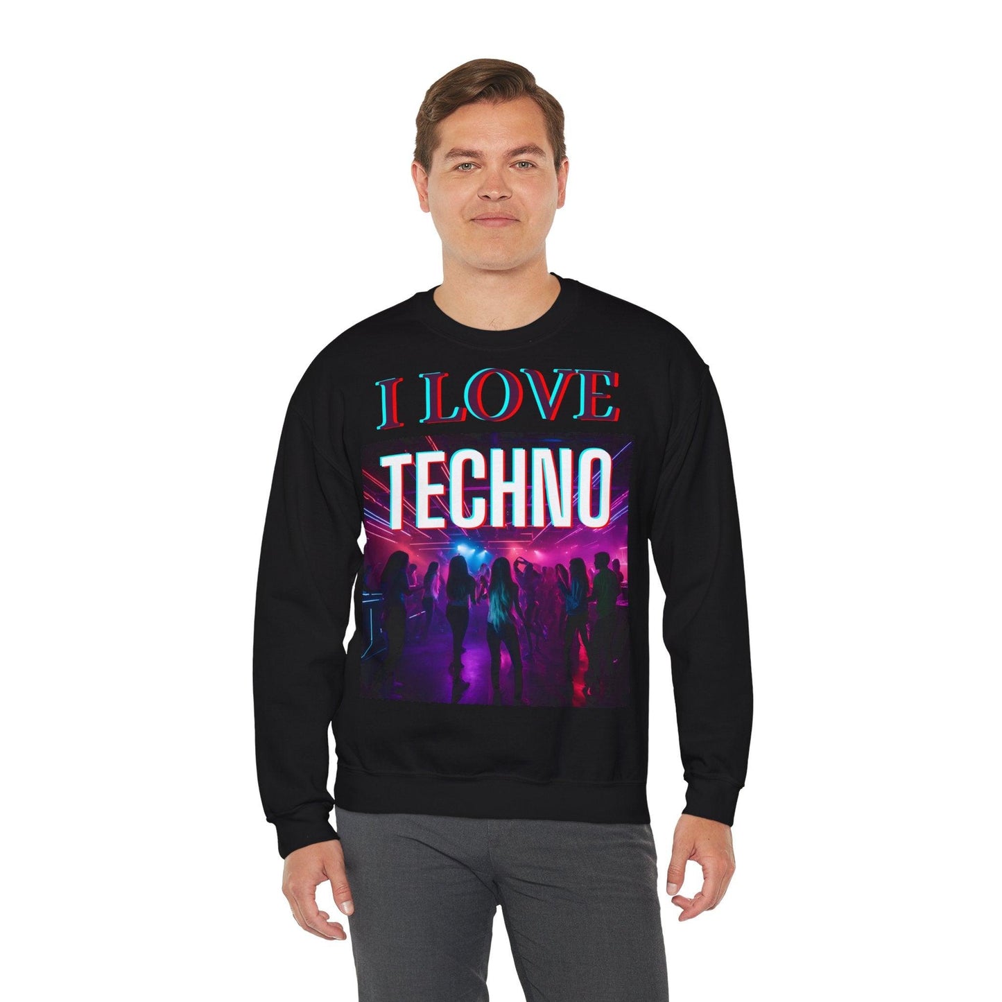 Techno Unisex Sweatshirt - I Love Techno