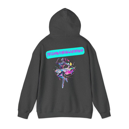 Techno Cyberpunk Hoodie - Futuristic 'Technoballerina'