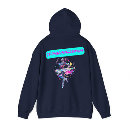 Techno Cyberpunk Hoodie - Futuristic 'Technoballerina'
