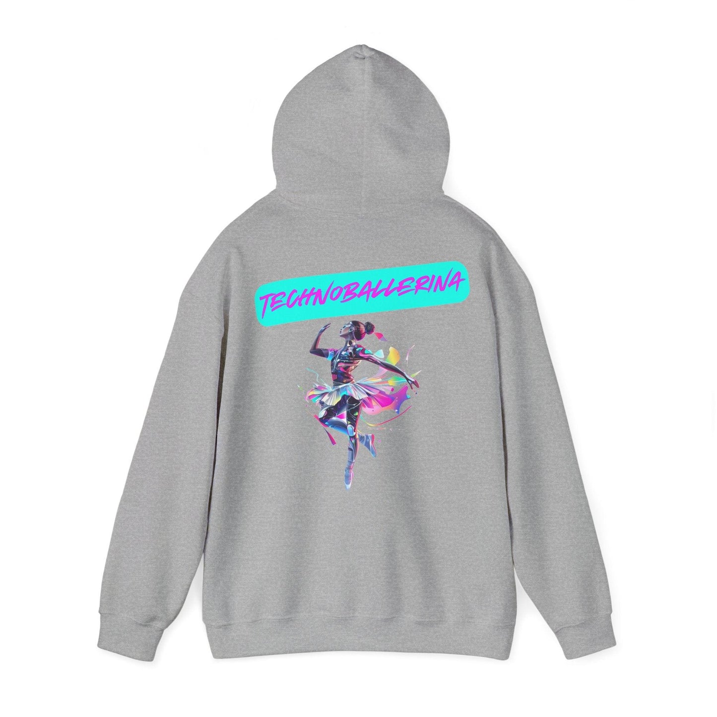 Techno Cyberpunk Hoodie - Futuristic 'Technoballerina'