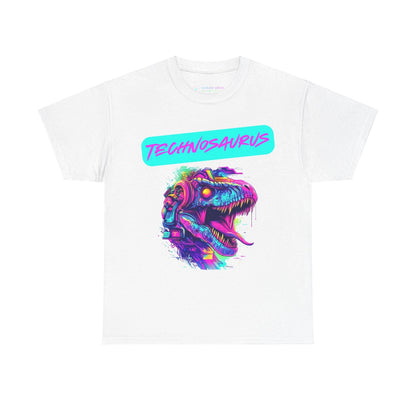 Techno Cyberpunk T-Shirt - Futuristic 'Technosaurus'