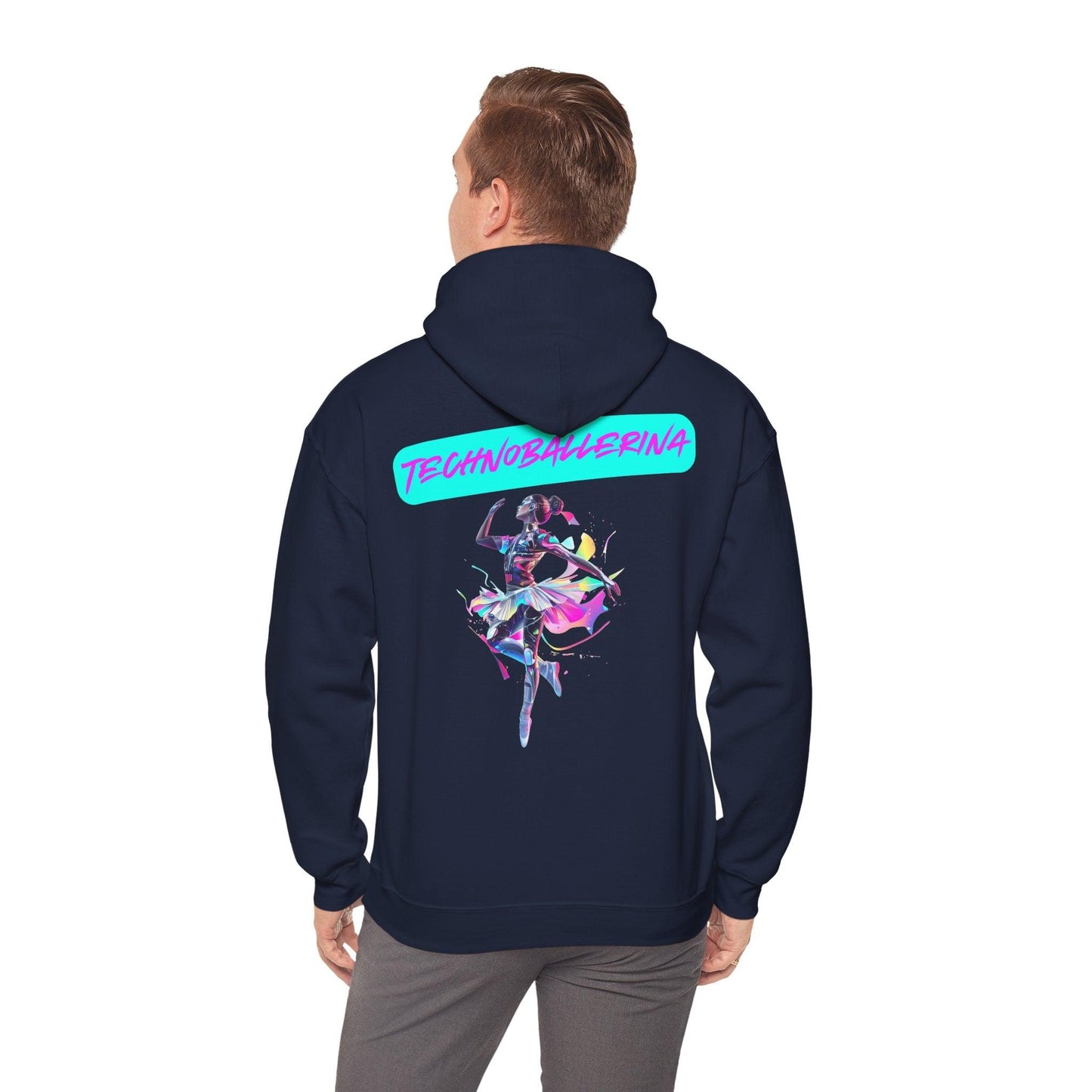 Techno Cyberpunk Hoodie - Futuristic 'Technoballerina'