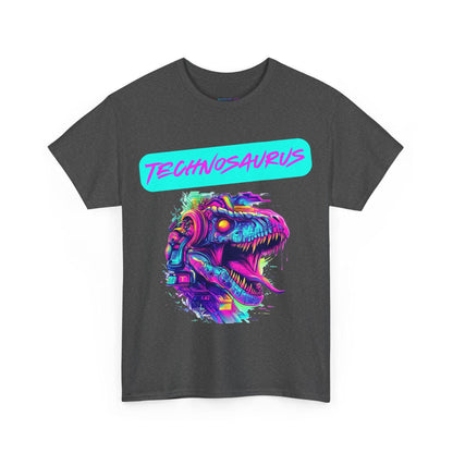 Techno Cyberpunk T-Shirt - Futuristic 'Technosaurus'