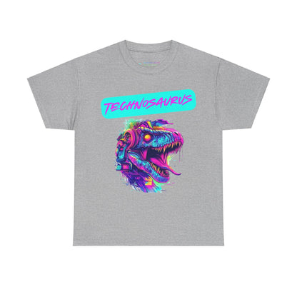 Techno Cyberpunk T-Shirt - Futuristic 'Technosaurus'