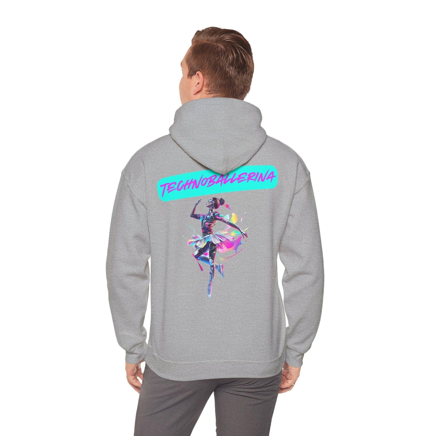 Techno Cyberpunk Hoodie - Futuristic 'Technoballerina'