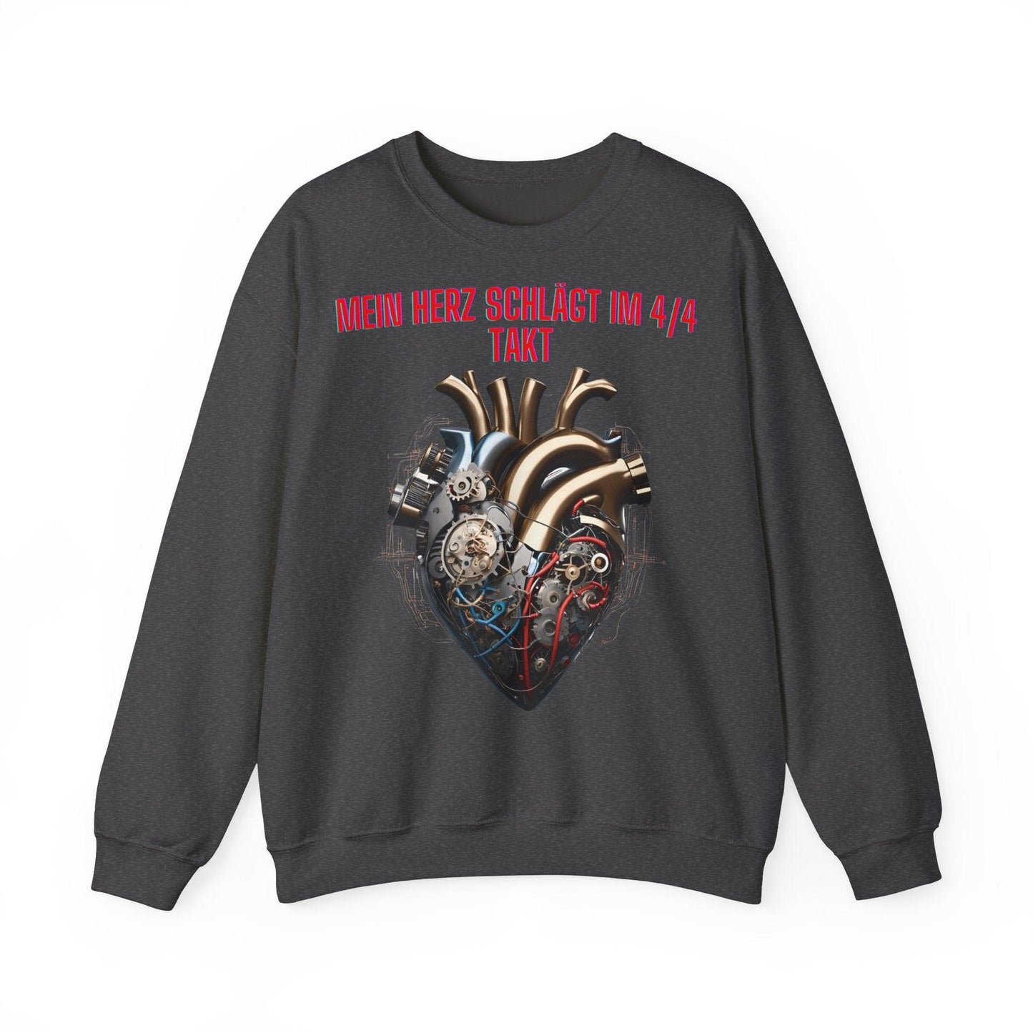 Techno Herzschlag Sweatshirt - Neon Circuit Design