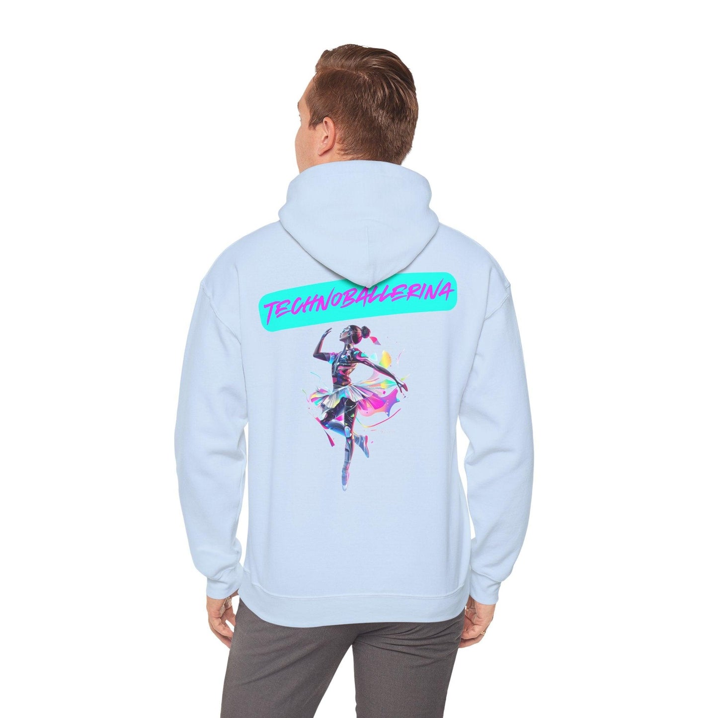 Techno Cyberpunk Hoodie - Futuristic 'Technoballerina'