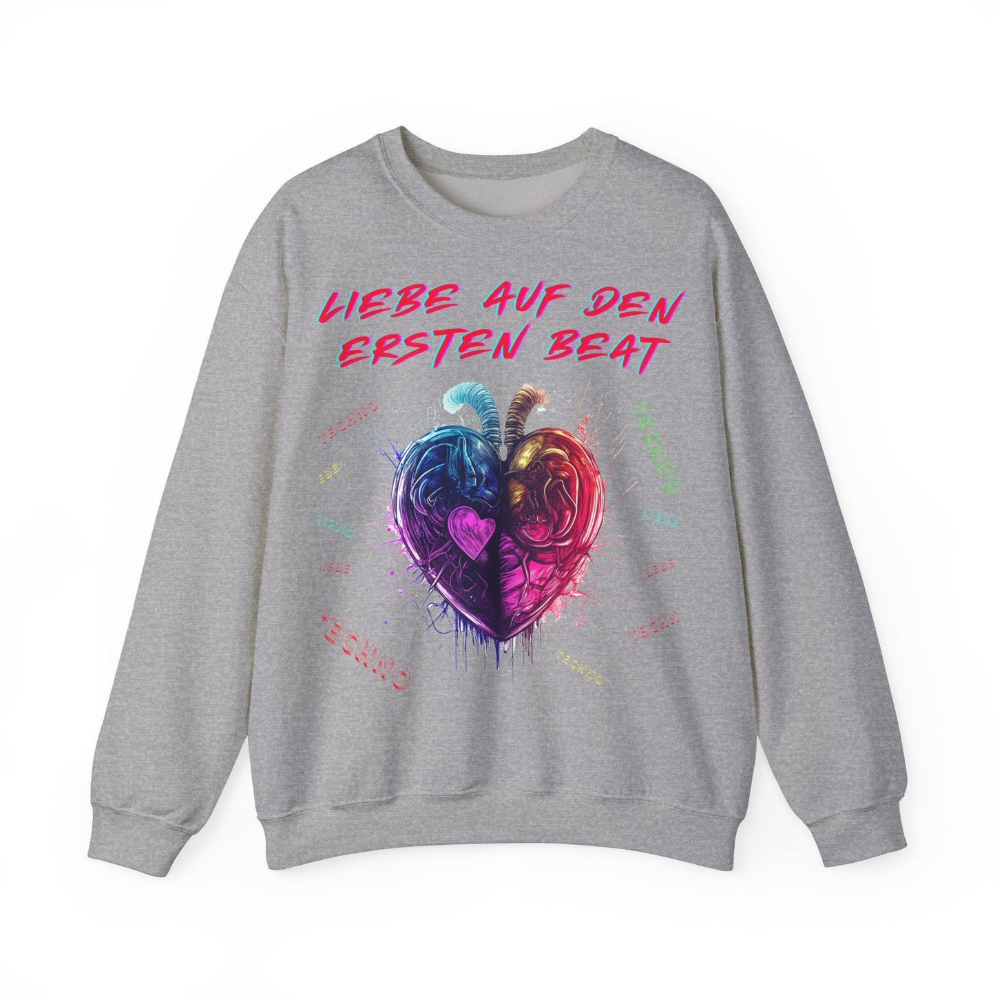 Techno Love Unisex Sweatshirt - Liebe auf ersten Beat