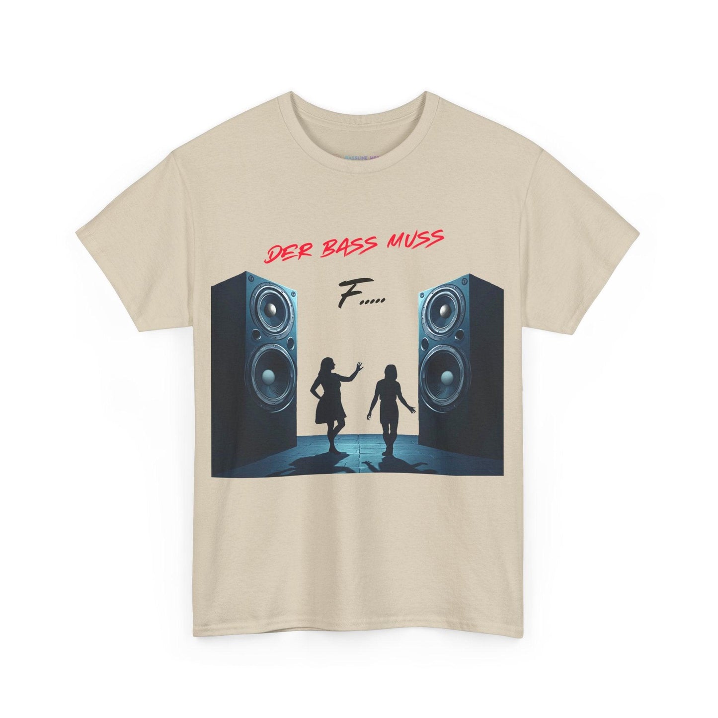 Techno Musik Liebhaber T-Shirt - 'DER BASS MUSS F.....' Design