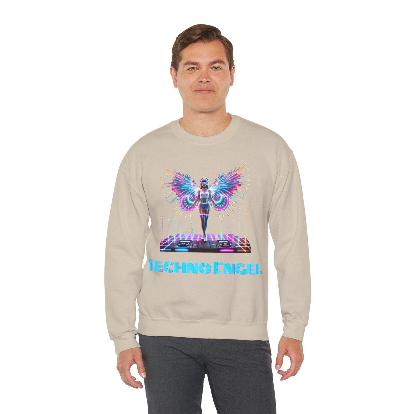 LED Light-Up Rave Techno Engel Sweatshirt