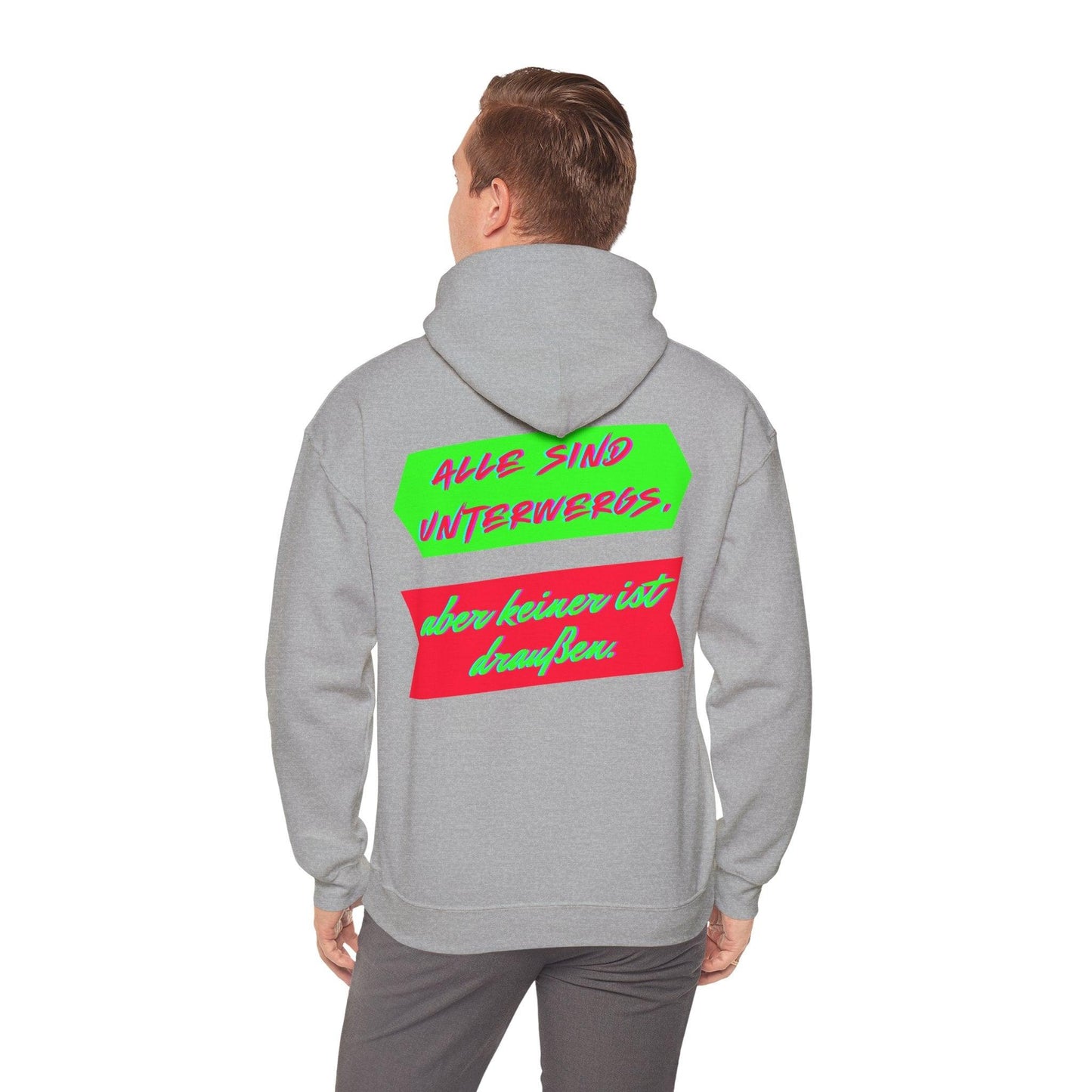 Techno Statement Unisex Hoodie - Alle unterwegs, keiner draußen
