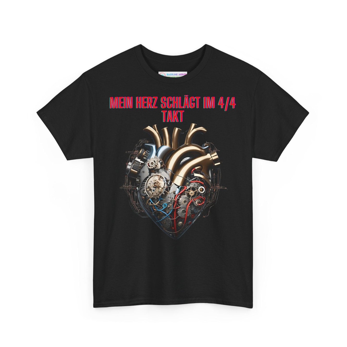 Techno Herzschlag Unisex T-Shirt - Neon Circuit Design