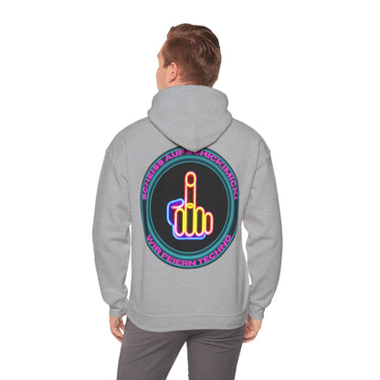 Techno Rave Neon Mittelfinger Unisex Hoodie