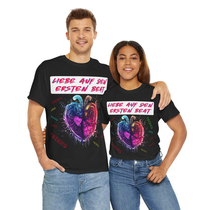 Techno Love Unisex T-Shirt - Liebe auf ersten Beat