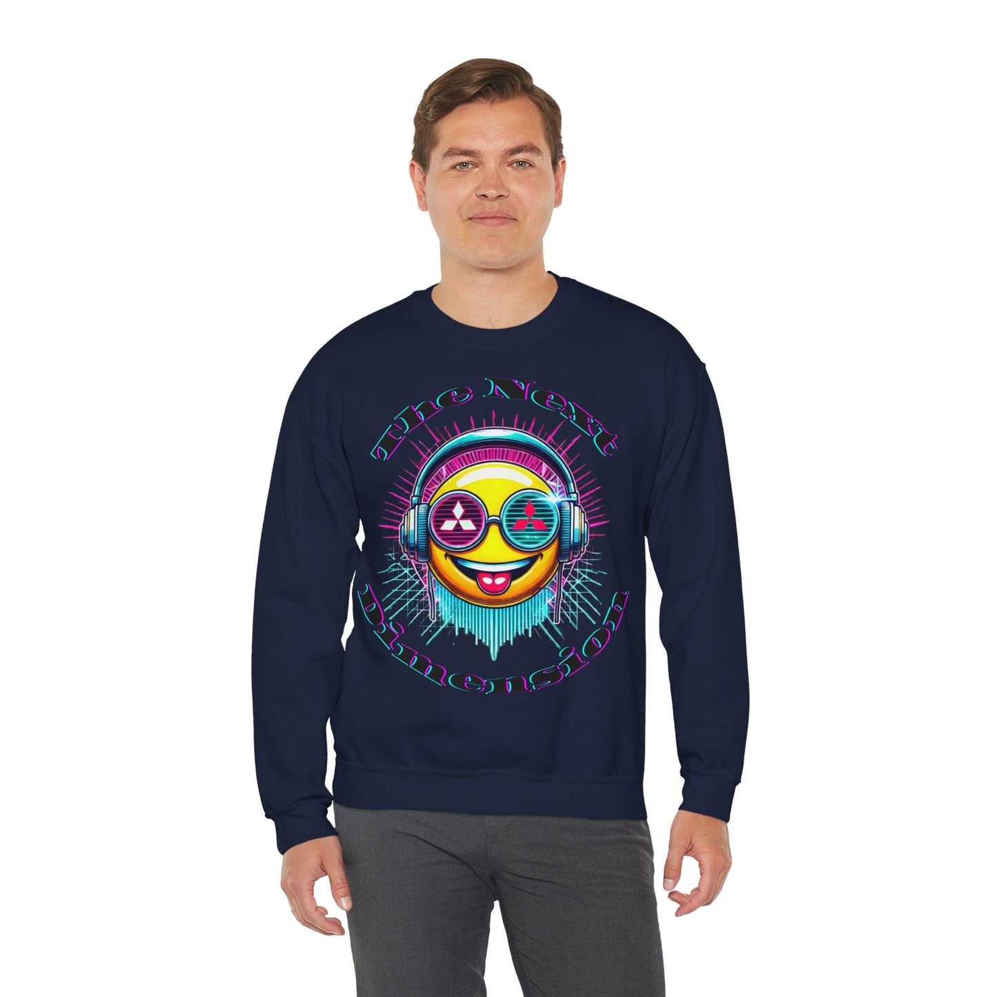 Techno Smiley Unisex Sweatshirt - The Next Dimension