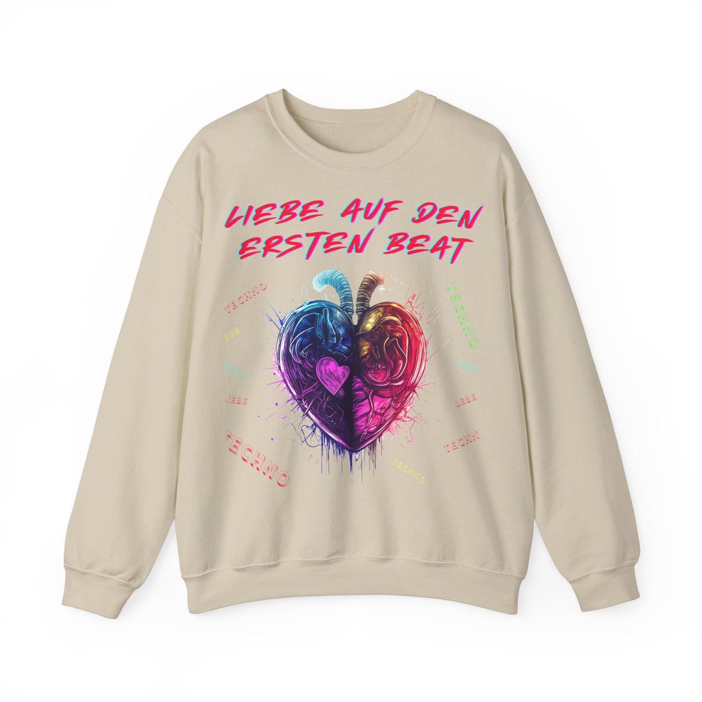 Techno Love Unisex Sweatshirt - Liebe auf ersten Beat