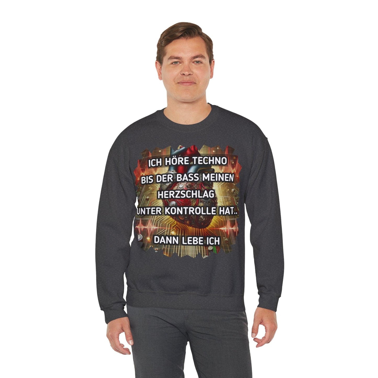 Techno Herz Unisex Sweatshirt - Bass Control