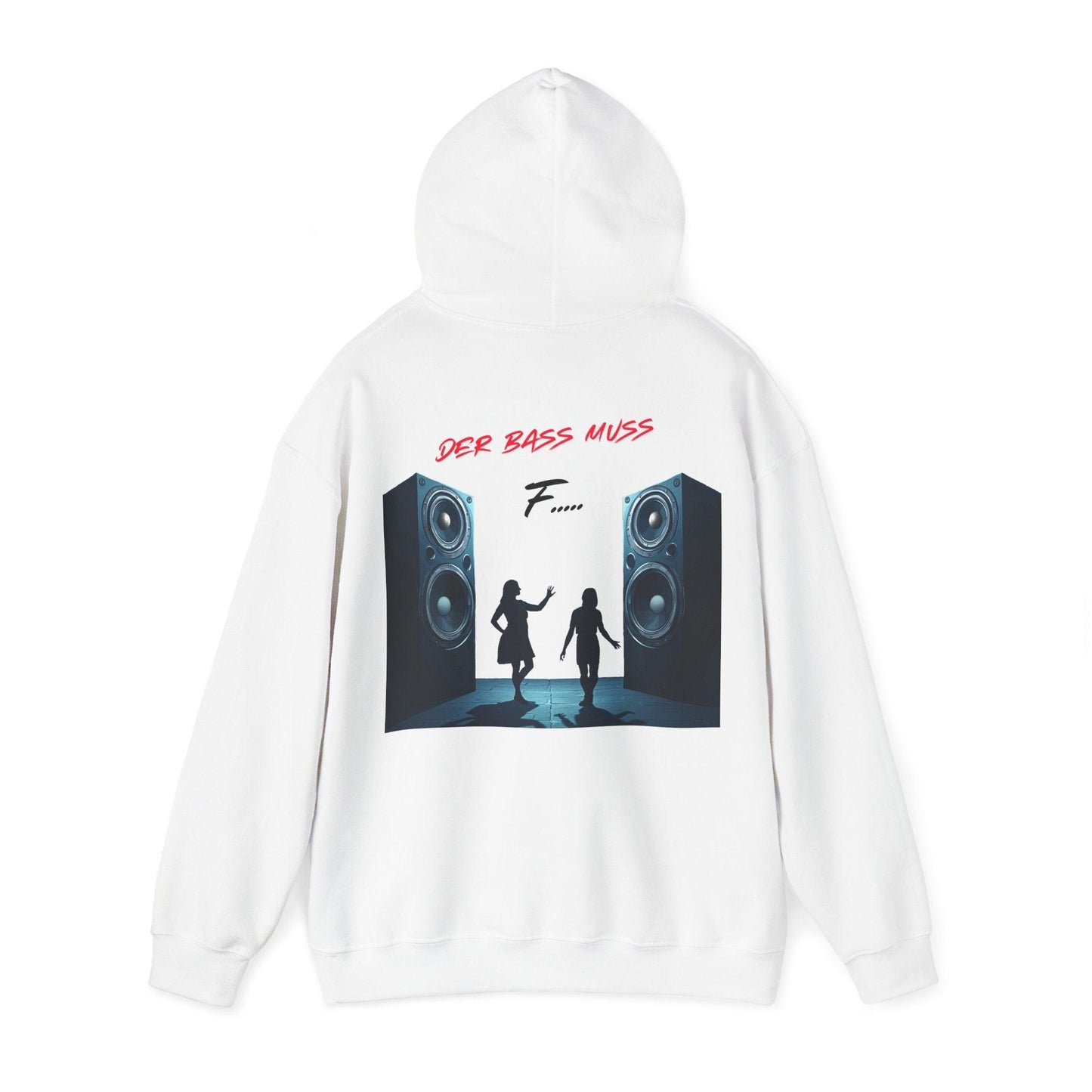 Techno Musik Liebhaber Hoodie - 'DER BASS MUSS F.....' Design