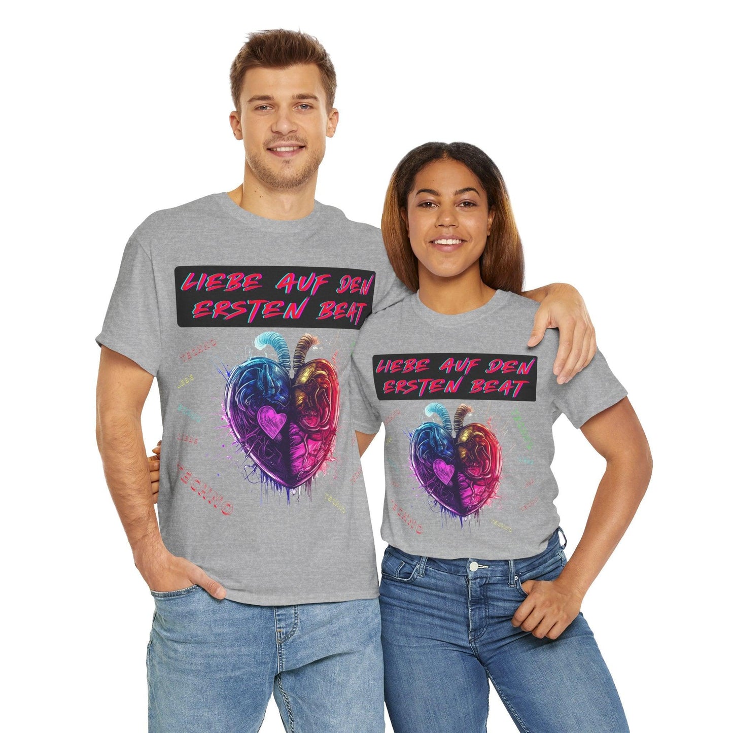 Techno Love Unisex T-Shirt - Liebe auf ersten Beat