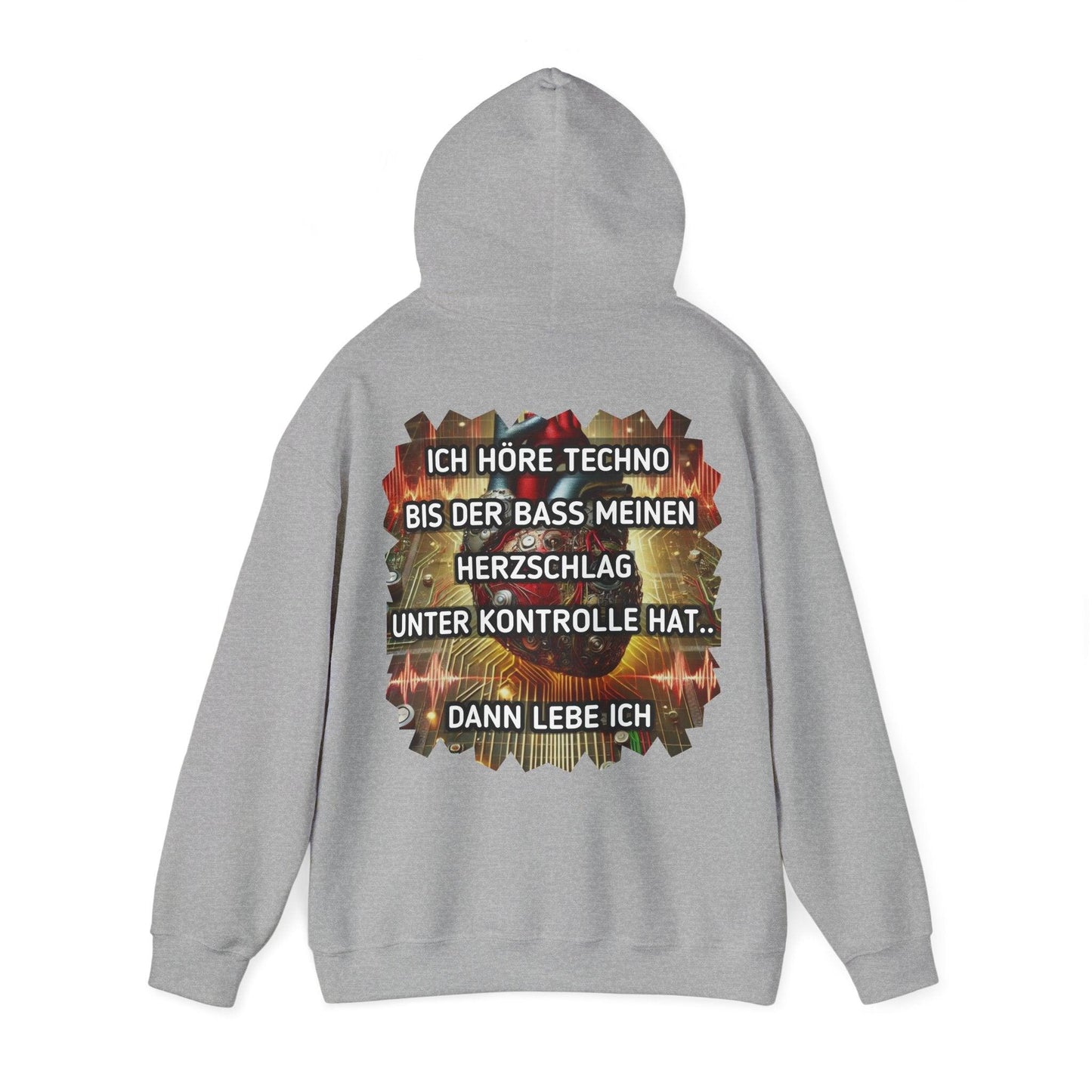 Techno Herz Unisex Hoodie - Bass Control