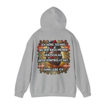 Techno Herz Unisex Hoodie - Bass Control