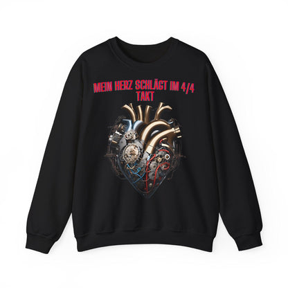 Techno Herzschlag Sweatshirt - Neon Circuit Design