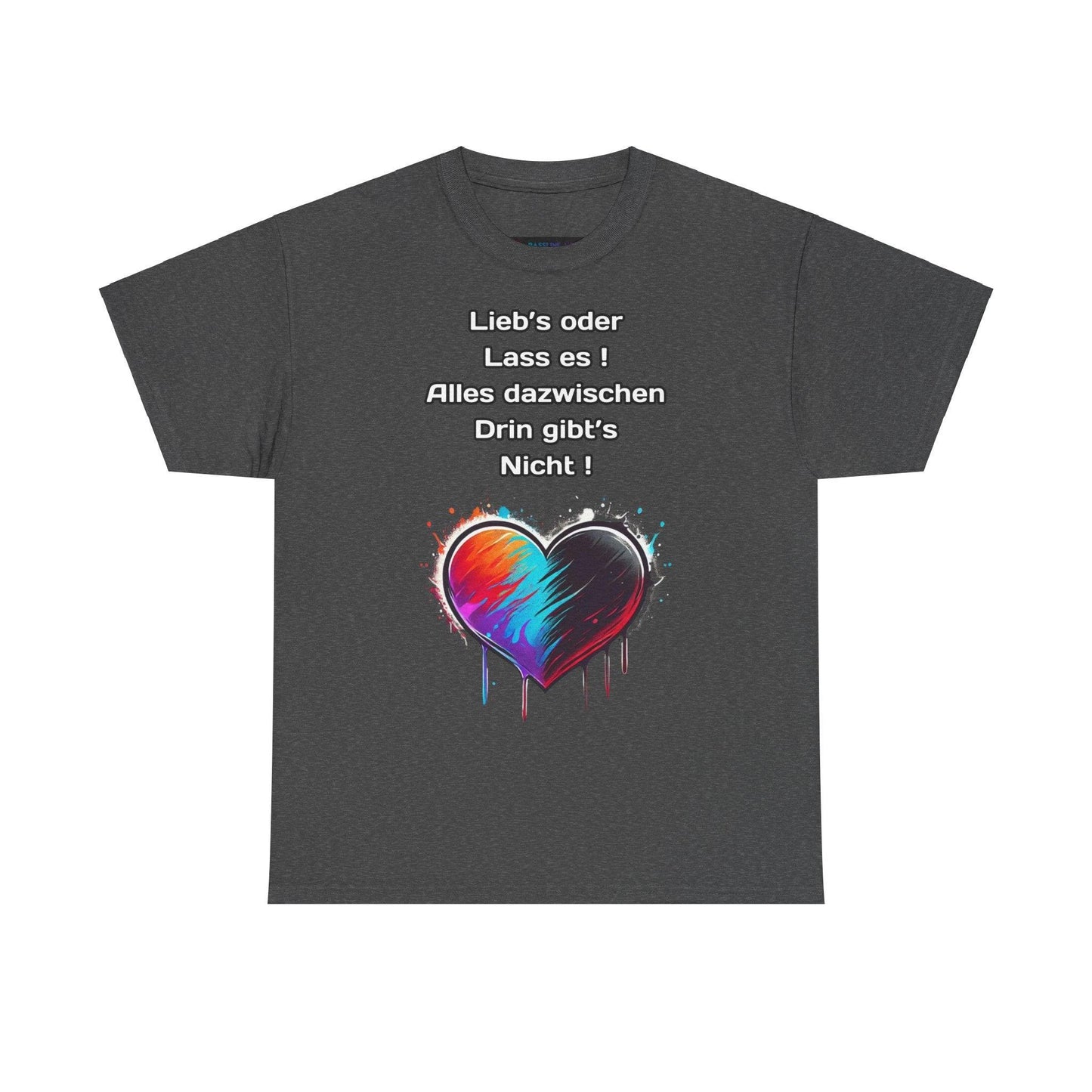 Techno Split Heart Unisex T-Shirt - Lieb's oder lass es