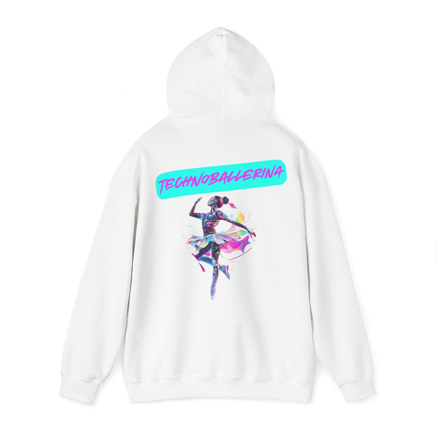 Techno Cyberpunk Hoodie - Futuristic 'Technoballerina'