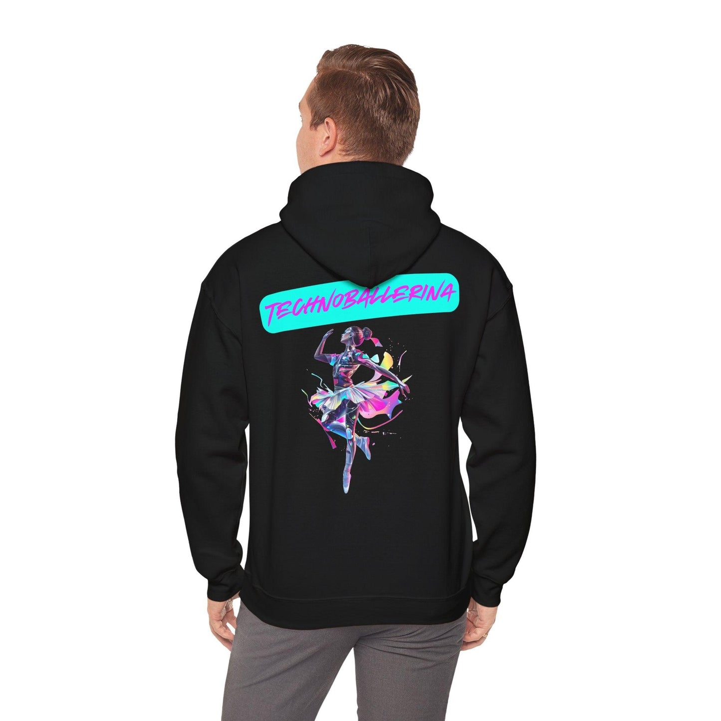 Techno Cyberpunk Hoodie - Futuristic 'Technoballerina'